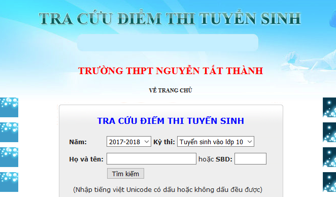Hướng dẫn xem số báo danh thi vào lớp 10 năm học 2017 - 2018