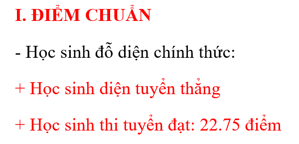 Thông báo điểm chuẩn, nhập học và phúc tra bài thi kỳ kiểm tra đánh giá năng lực vào lớp 6 năm học 2020 – 2021