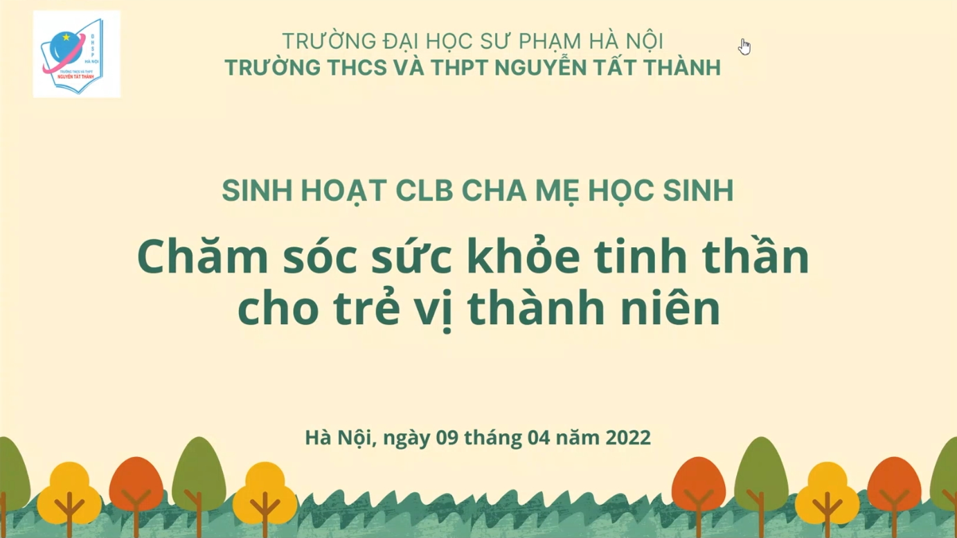 Video: Sinh hoạt CLB Cha mẹ Win88 nhà cái không bị chặn năm học 2021 - 2022: Chăm sóc sức khoẻ tinh thần cho trẻ vị thành niên