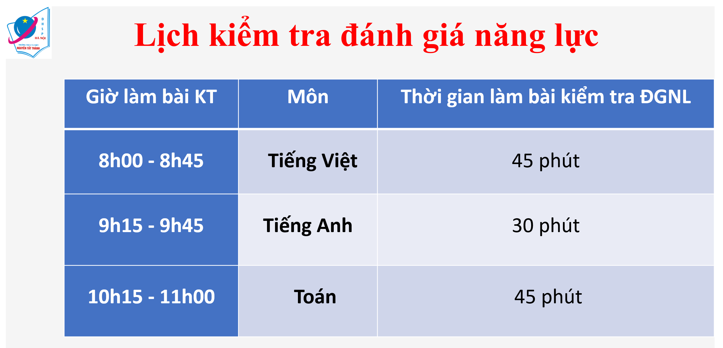 Hướng dẫn xem số báo danh, nghe phổ biến quy chế, lịch KTĐGNL vào lớp 6 năm học 2022-2023