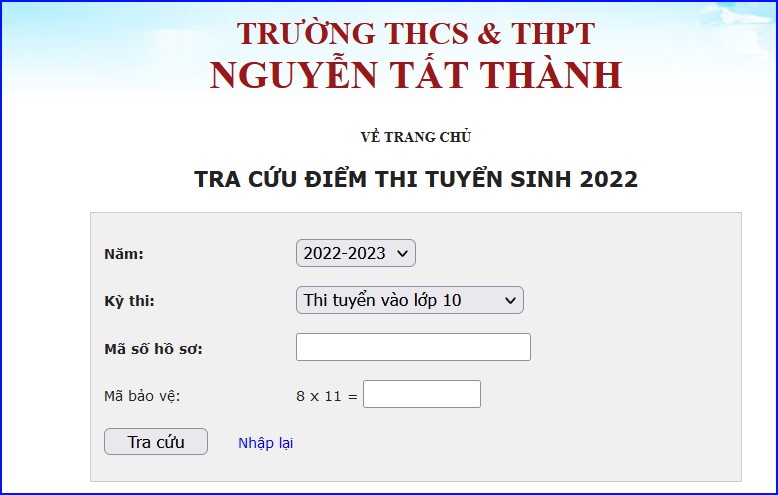Thông báo điểm thi, điểm chuẩn, nhập học và phúc khảo bài thi vào lớp 10 năm học 2022 - 2023