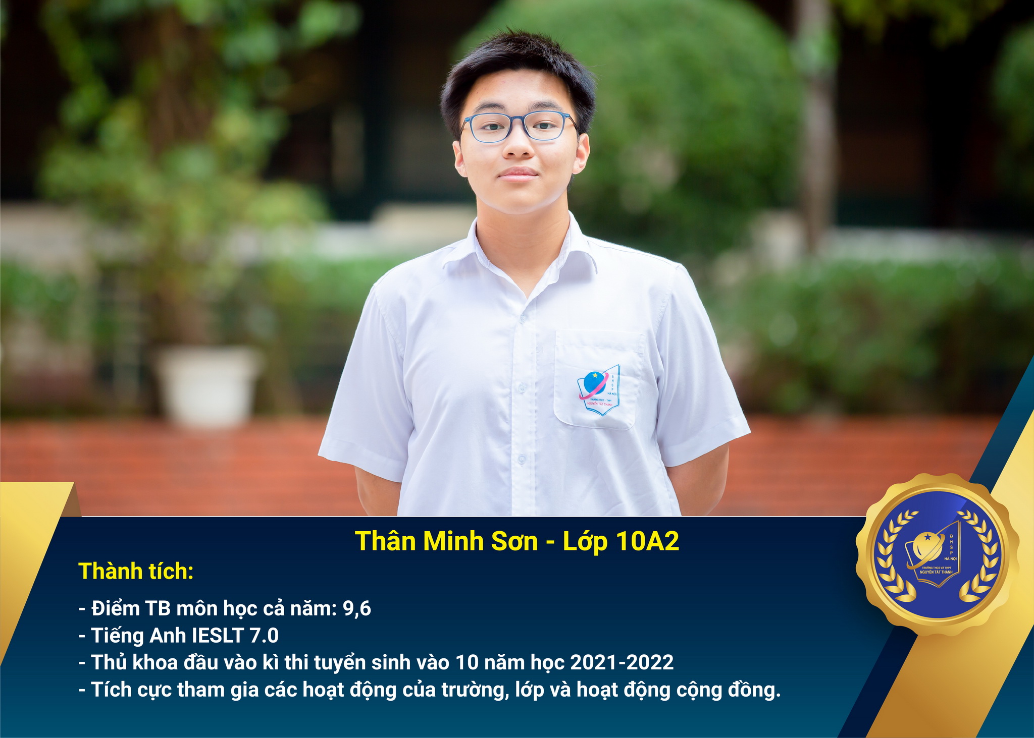 Chân dung Win88 nhà cái không bị chặn nhận Học bổng Nguyễn Tất Thành lần thứ 43 và 44 – Khối 10, 11 - năm học 2022 – 2023