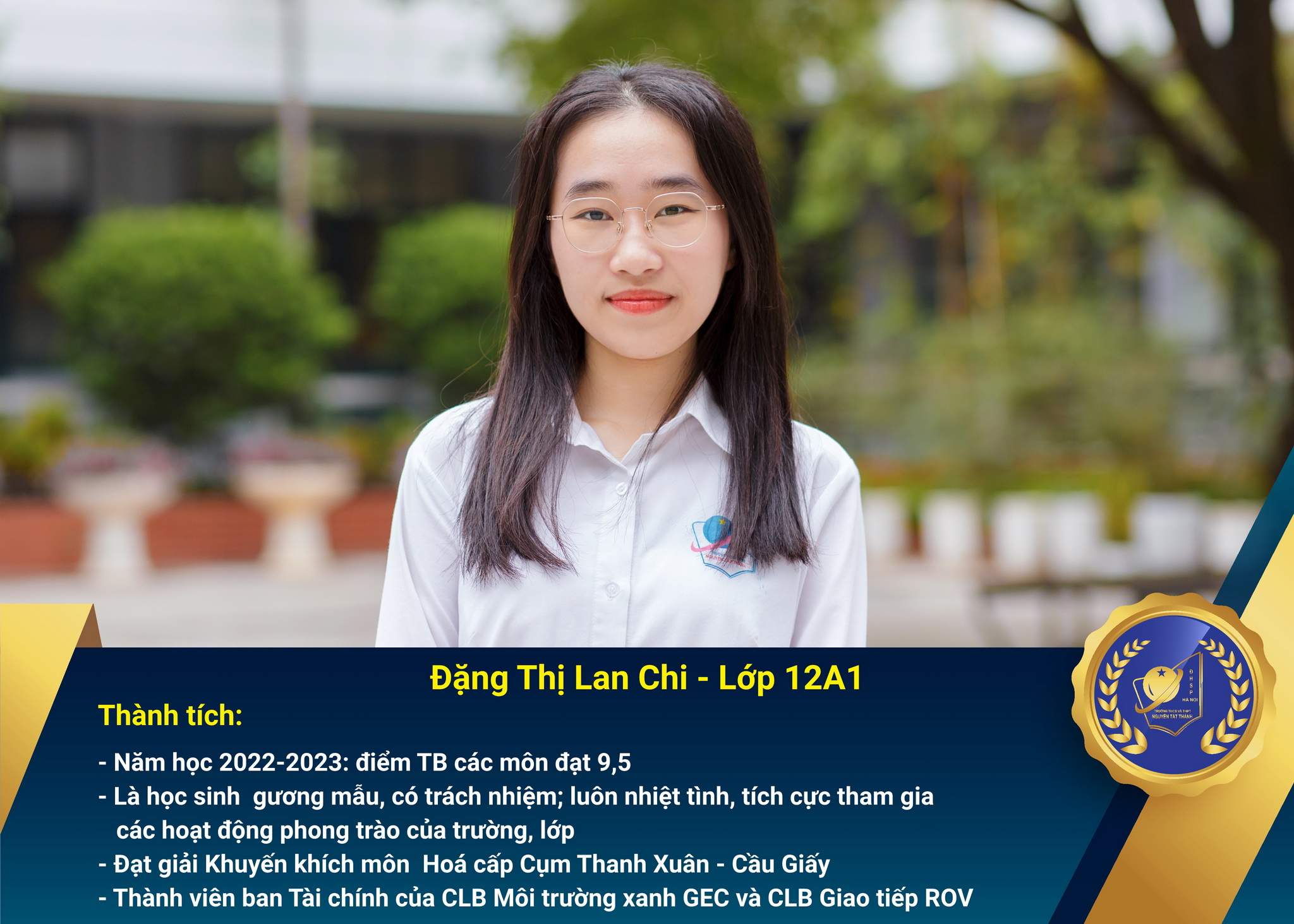 Chân dung Win88 nhà cái không bị chặn nhận Học bổng Nguyễn Tất Thành lần thứ 47 – Khối 12 - năm học 2023 – 2024