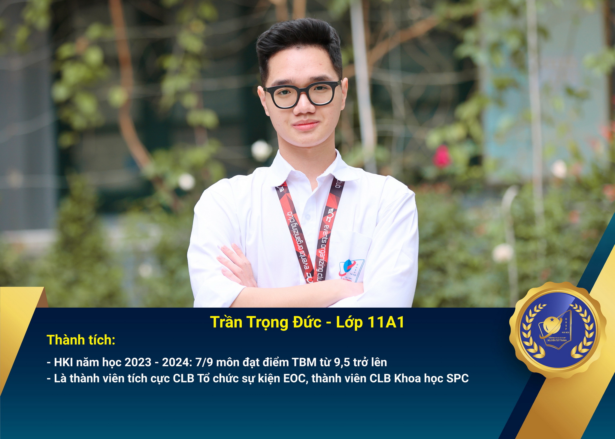 Chân dung Win88 nhà cái không bị chặn nhận Học bổng Nguyễn Tất Thành lần thứ 48 – Khối 11 - năm học 2023 – 2024