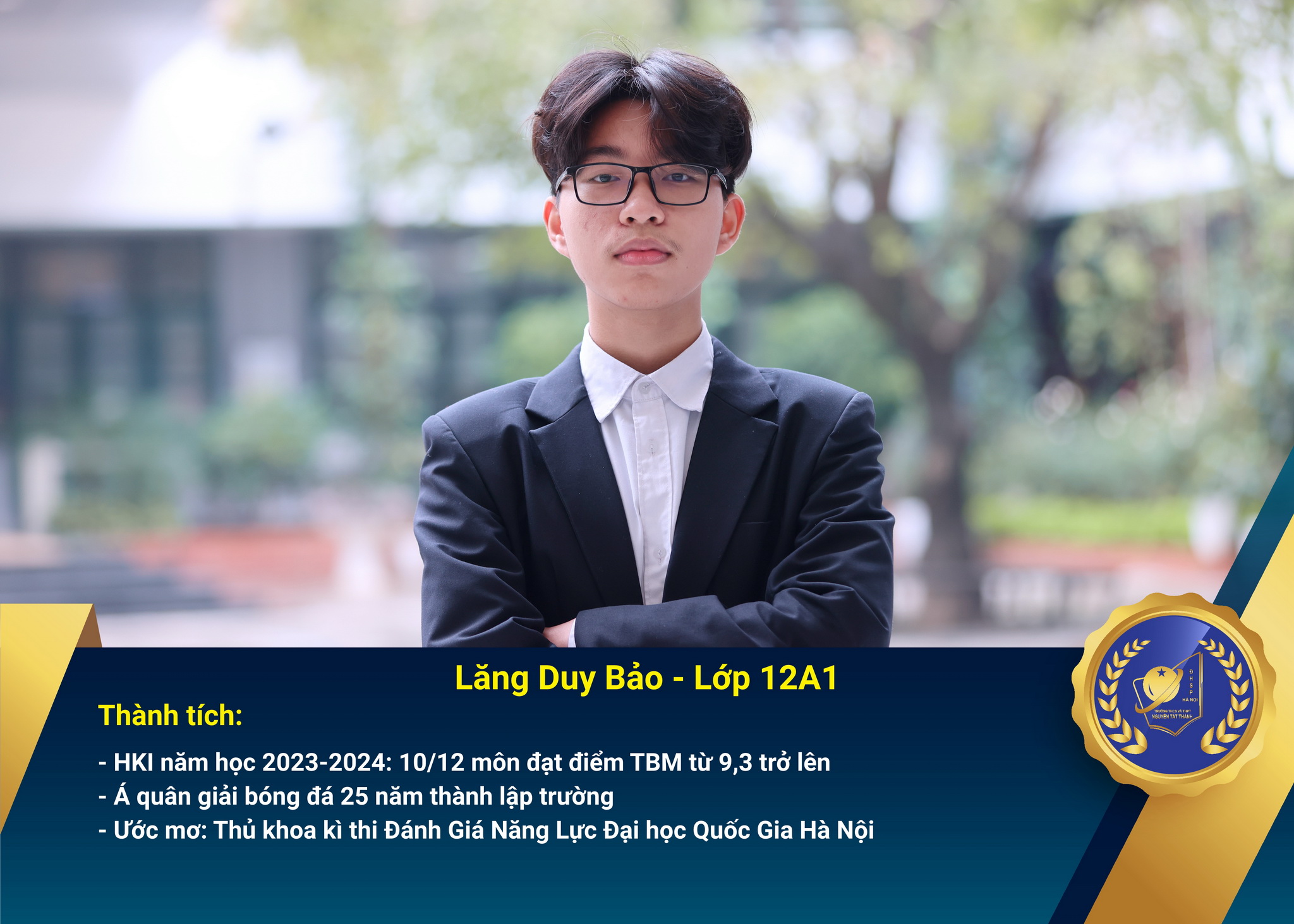 Chân dung Win88 nhà cái không bị chặn nhận Học bổng Nguyễn Tất Thành lần thứ 48 – Khối 12 - năm học 2023 – 2024