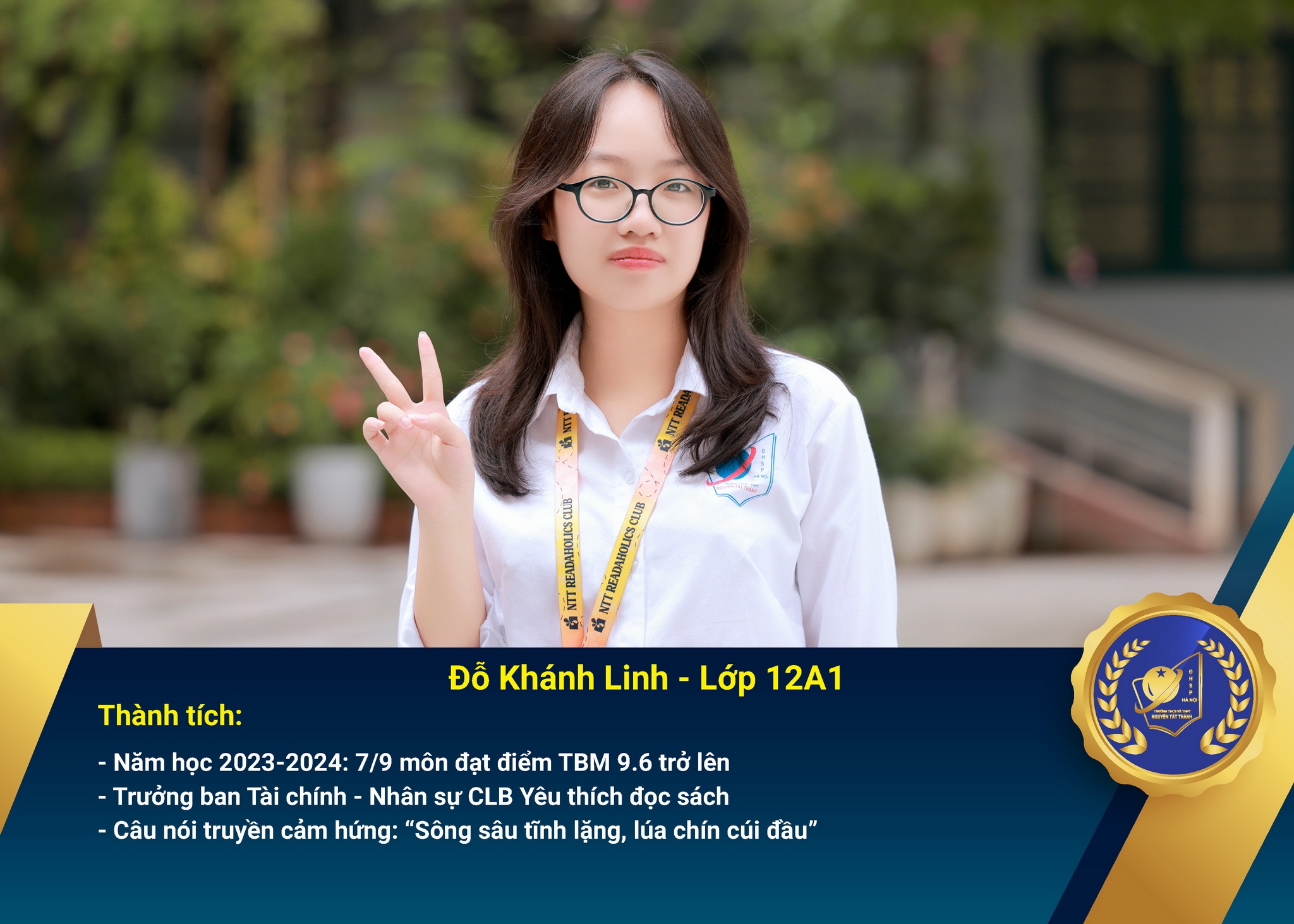 Chân dung Win88 nhà cái không bị chặn nhận Học bổng Nguyễn Tất Thành lần thứ 50 – Khối 12 – năm học 2024 – 2025