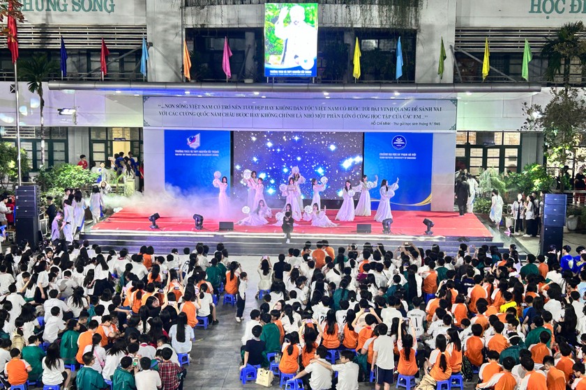 "Bùng nổ" với English Festival của Win88 nhà cái không bị chặn mái trường mang tên Bác