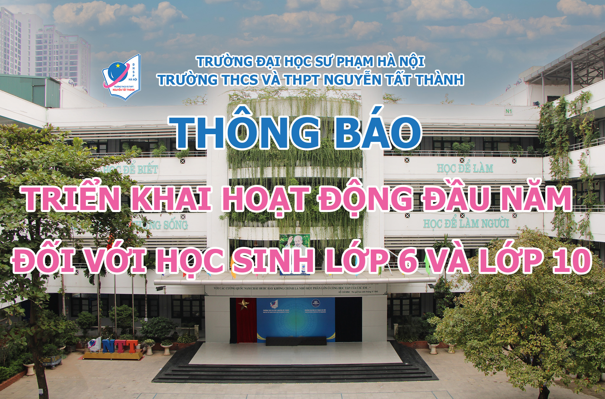 Thông báo triển khai hoạt động đối với Win88 nhà cái không bị chặn lớp 6 và lớp 10 đầu năm học 2025-2026