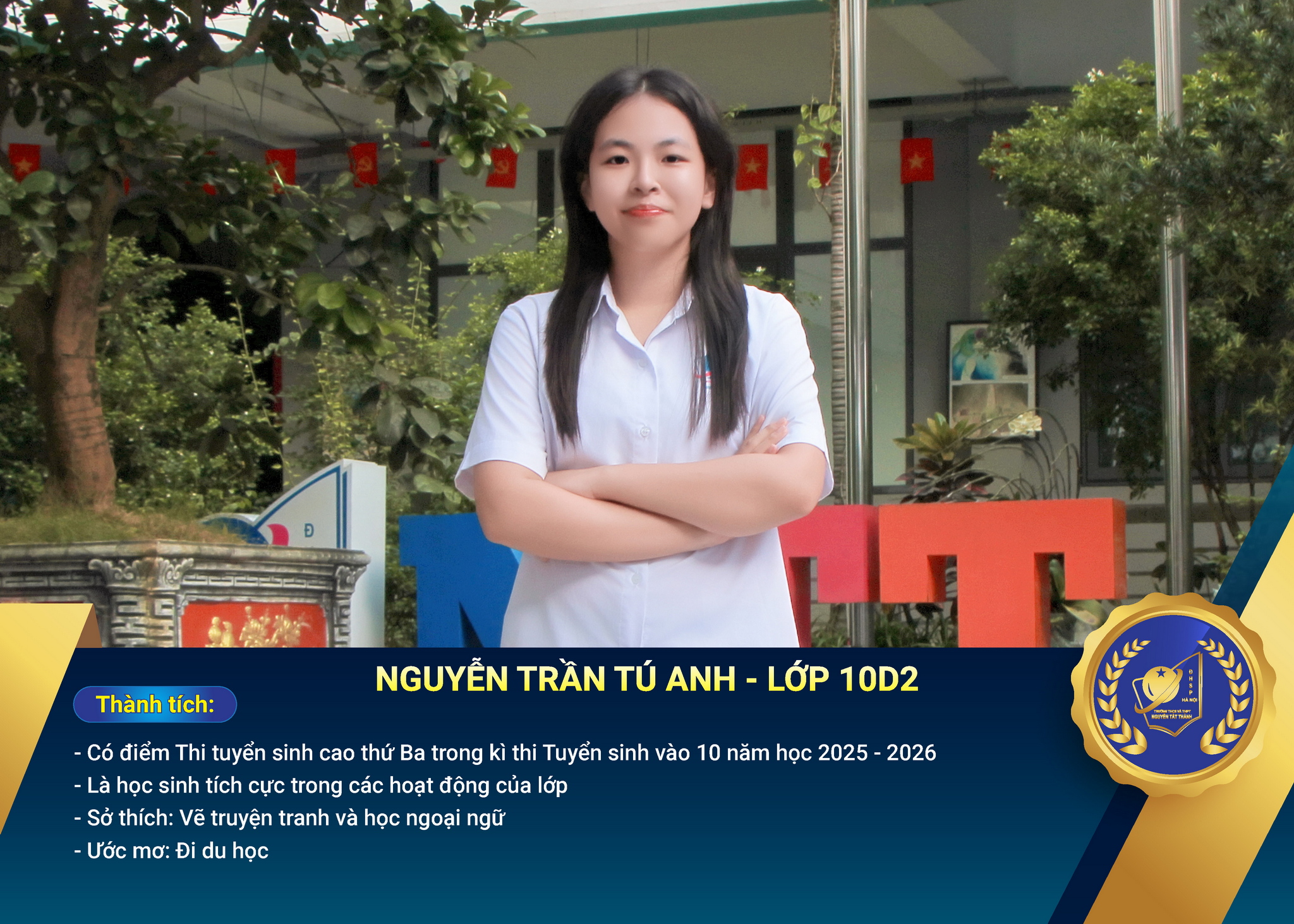 Chân dung Win88 nhà cái không bị chặn nhận Học bổng Nguyễn Tất Thành lần thứ 53 - năm học 2025 – 2026