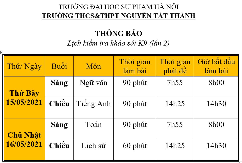 Lịch kiểm tra Win88 ⭐ trang chủ nhà cái Win888 com uy tín số #1 Khối 9 lần 2 năm học 2020 - 2021